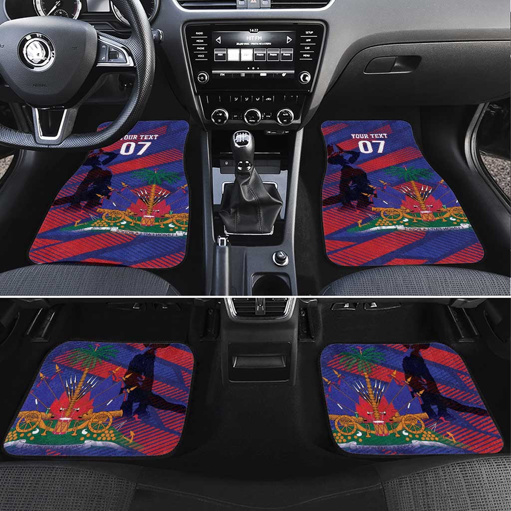 Haiti Football Personalized Les Grenadiers Car Mats Echoes of History - Wonder Print Shop