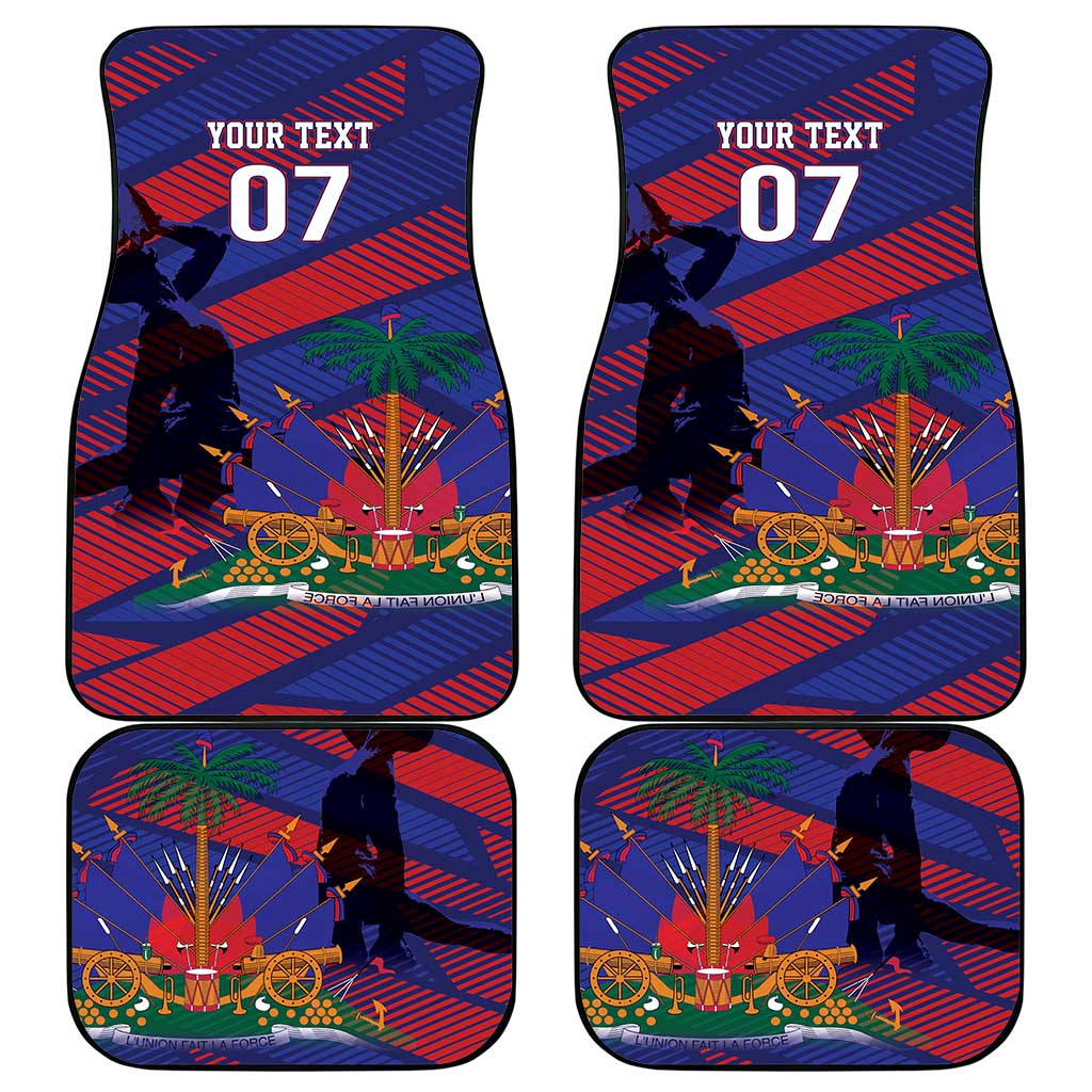 Haiti Football Personalized Les Grenadiers Car Mats Echoes of History - Wonder Print Shop