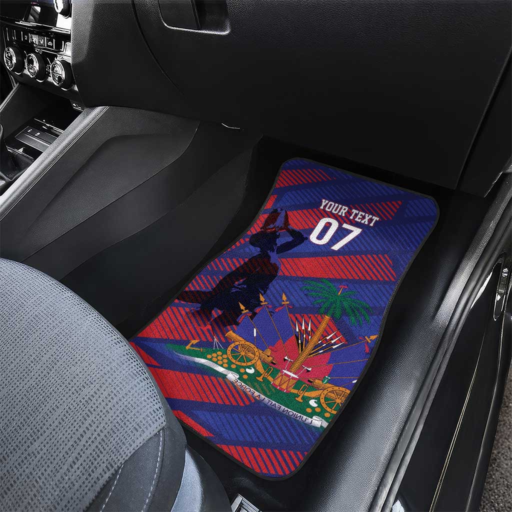 Haiti Football Personalized Les Grenadiers Car Mats Echoes of History - Wonder Print Shop