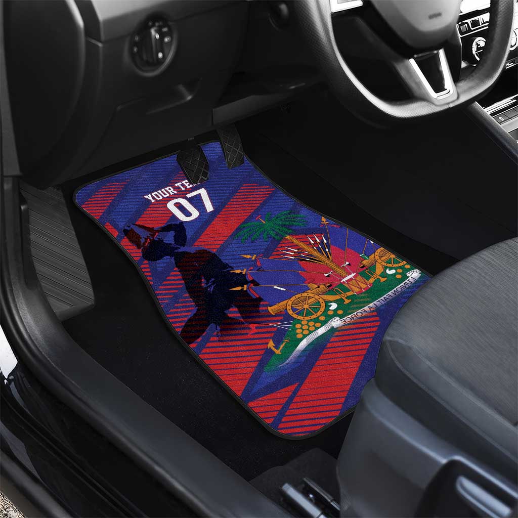 Haiti Football Personalized Les Grenadiers Car Mats Echoes of History - Wonder Print Shop