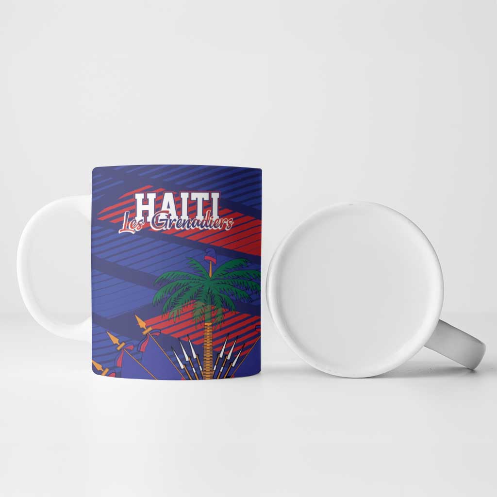 Haiti Football Personalized Les Grenadiers Ceramic Mug Echoes of History - Wonder Print Shop