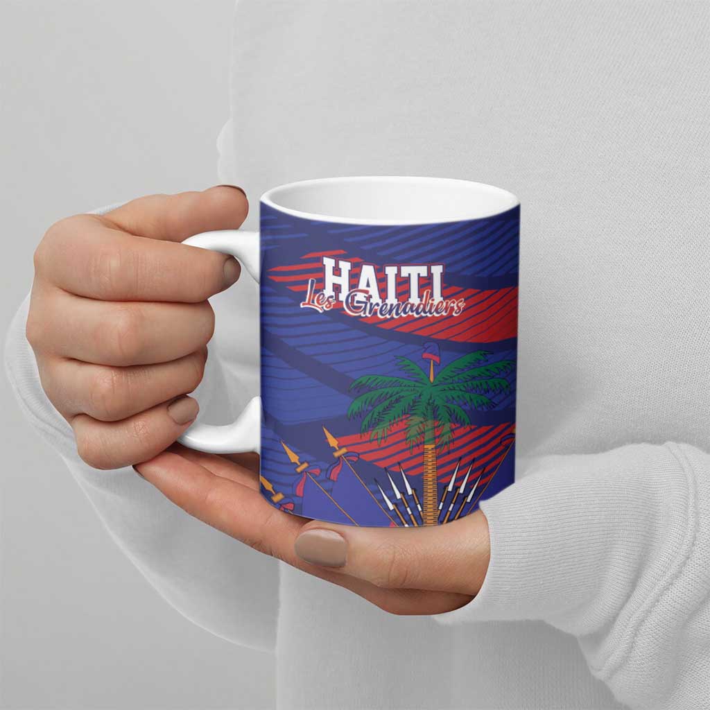 Haiti Football Personalized Les Grenadiers Ceramic Mug Echoes of History - Wonder Print Shop