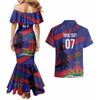 Haiti Football Personalized Les Grenadiers Couples Matching Mermaid Dress and Hawaiian Shirt Echoes of History - Wonder Print Shop