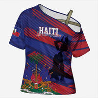 Haiti Football Personalized Les Grenadiers Cross Shoulder Shirt Echoes of History - Wonder Print Shop