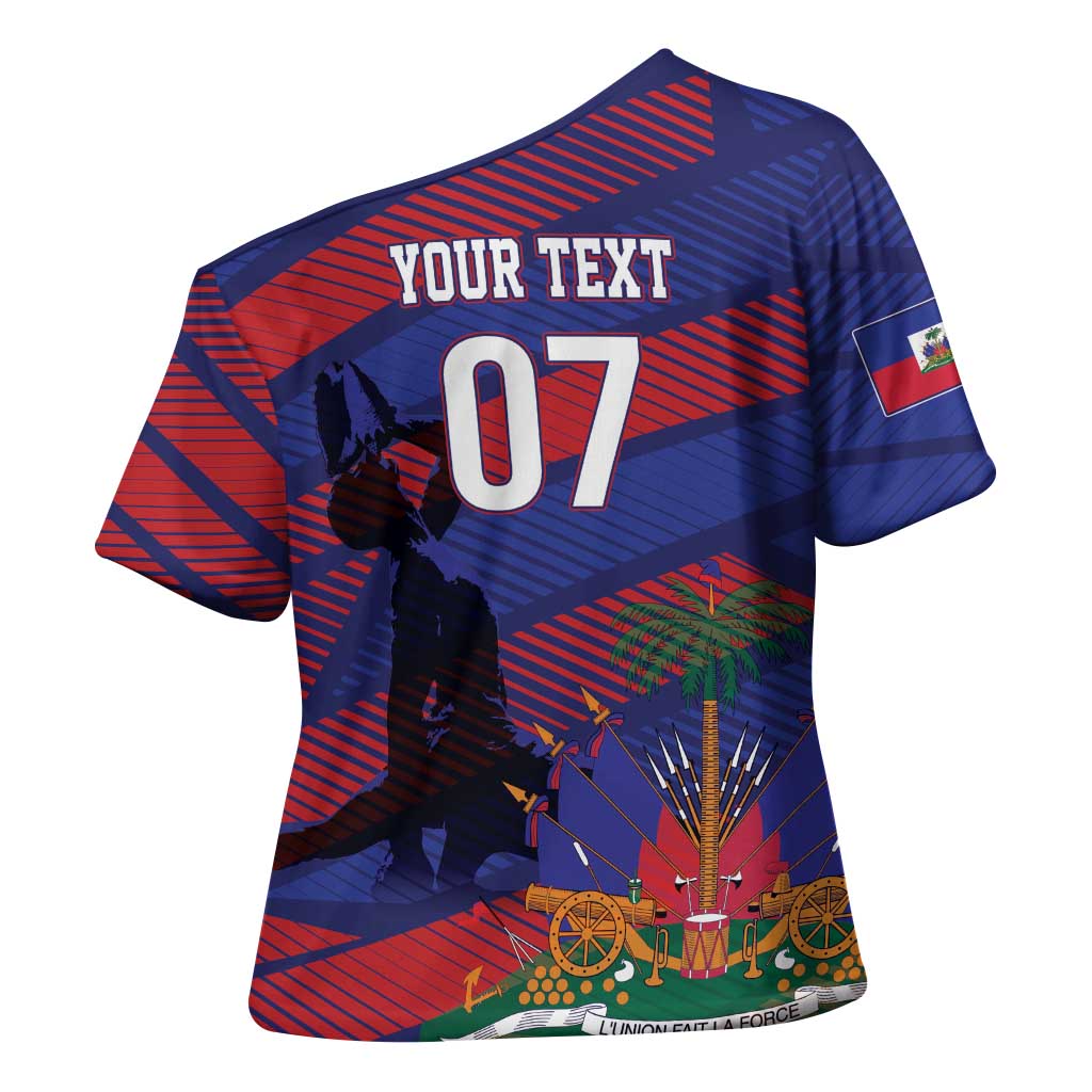Haiti Football Personalized Les Grenadiers Cross Shoulder Shirt Echoes of History - Wonder Print Shop