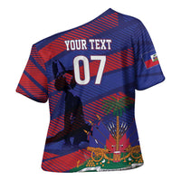Haiti Football Personalized Les Grenadiers Cross Shoulder Shirt Echoes of History - Wonder Print Shop