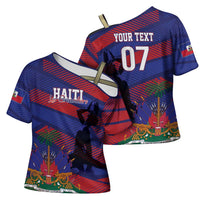 Haiti Football Personalized Les Grenadiers Cross Shoulder Shirt Echoes of History - Wonder Print Shop