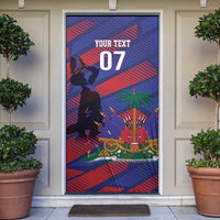 Haiti Football Personalized Les Grenadiers Door Cover Echoes of History - Wonder Print Shop