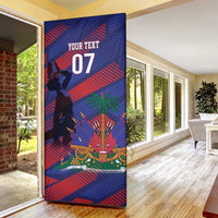Haiti Football Personalized Les Grenadiers Door Cover Echoes of History - Wonder Print Shop