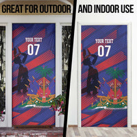 Haiti Football Personalized Les Grenadiers Door Cover Echoes of History - Wonder Print Shop
