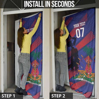 Haiti Football Personalized Les Grenadiers Door Cover Echoes of History - Wonder Print Shop