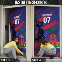 Haiti Football Personalized Les Grenadiers Door Cover Echoes of History - Wonder Print Shop
