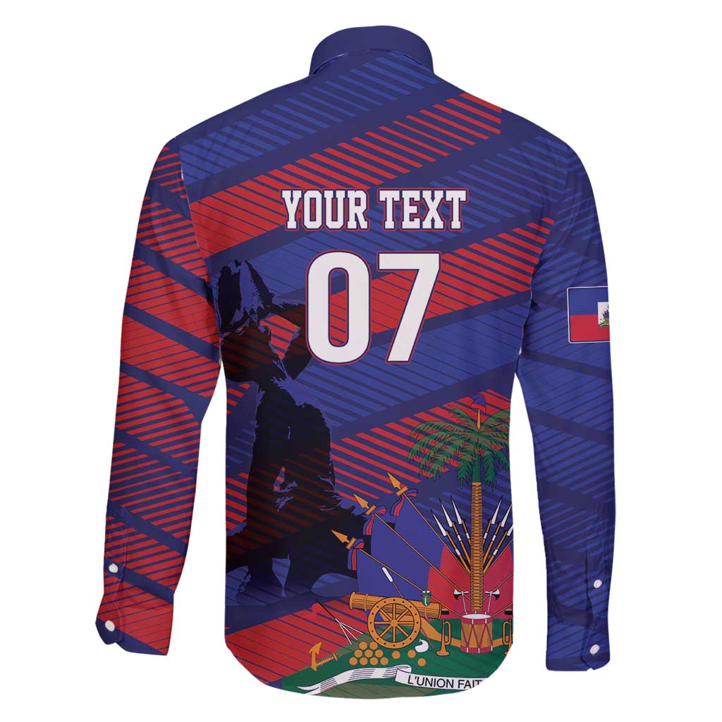 Haiti Football Personalized Les Grenadiers Family Matching Off Shoulder Maxi Dress and Hawaiian Shirt Echoes of History - Wonder Print Shop