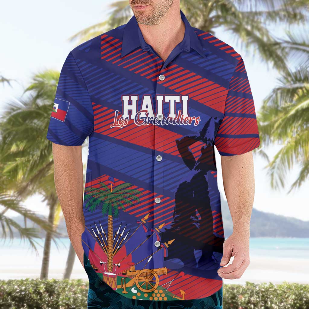 Haiti Football Personalized Les Grenadiers Hawaiian Shirt Echoes of History - Wonder Print Shop