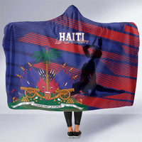 Haiti Football Les Grenadiers Hooded Blanket Echoes of History - Wonder Print Shop