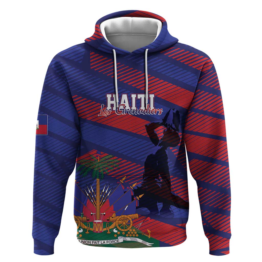 Haiti Football Personalized Les Grenadiers Hoodie Echoes of History - Wonder Print Shop
