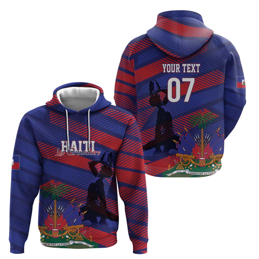 Haiti Football Personalized Les Grenadiers Hoodie Echoes of History - Wonder Print Shop