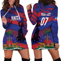 Haiti Football Personalized Les Grenadiers Hoodie Dress Echoes of History - Wonder Print Shop