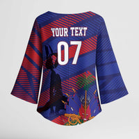 Haiti Football Personalized Les Grenadiers Kimono Sleeve Blouse Echoes of History - Wonder Print Shop