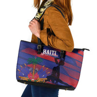 Haiti Football Les Grenadiers Leather Tote Bag Echoes of History - Wonder Print Shop