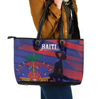 Haiti Football Les Grenadiers Leather Tote Bag Echoes of History - Wonder Print Shop