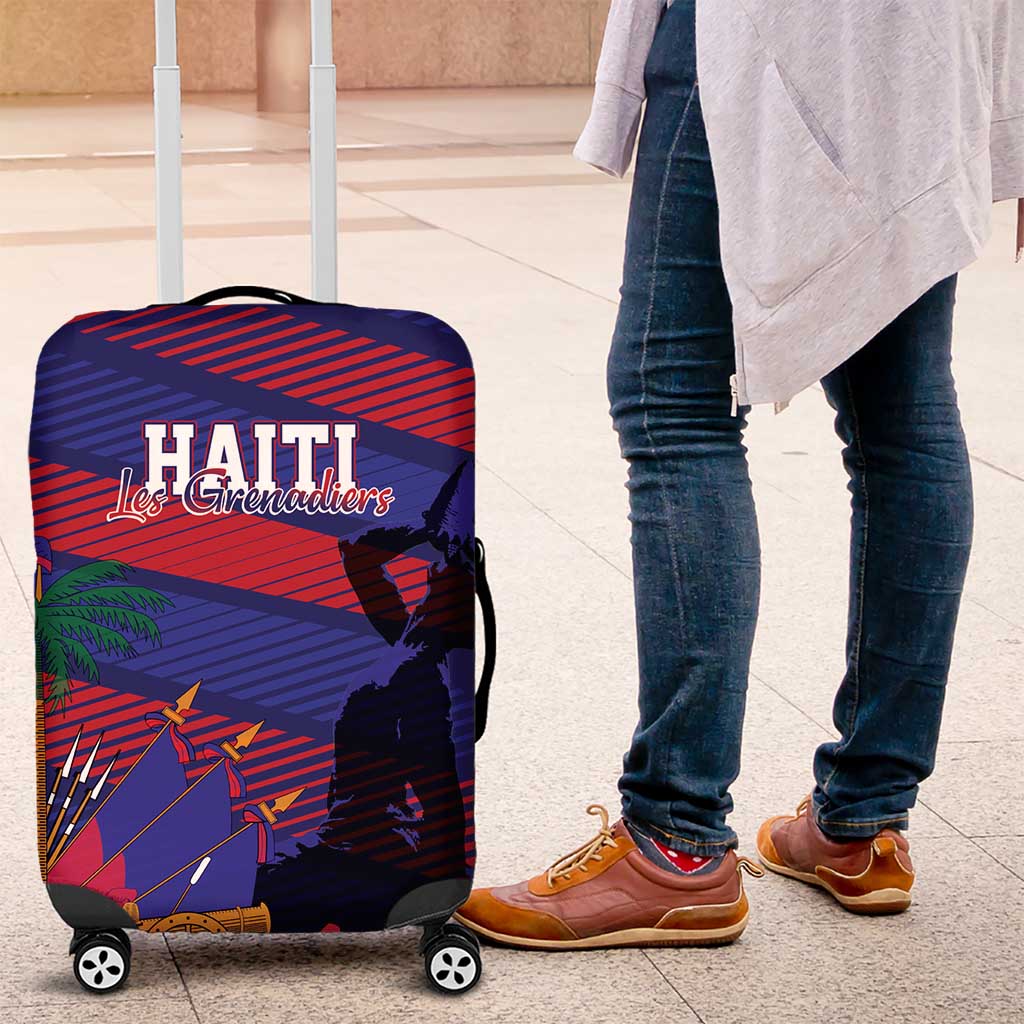 Haiti Football Les Grenadiers Luggage Cover Echoes of History - Wonder Print Shop