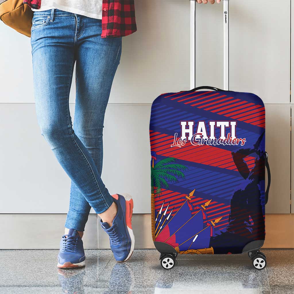 Haiti Football Les Grenadiers Luggage Cover Echoes of History - Wonder Print Shop