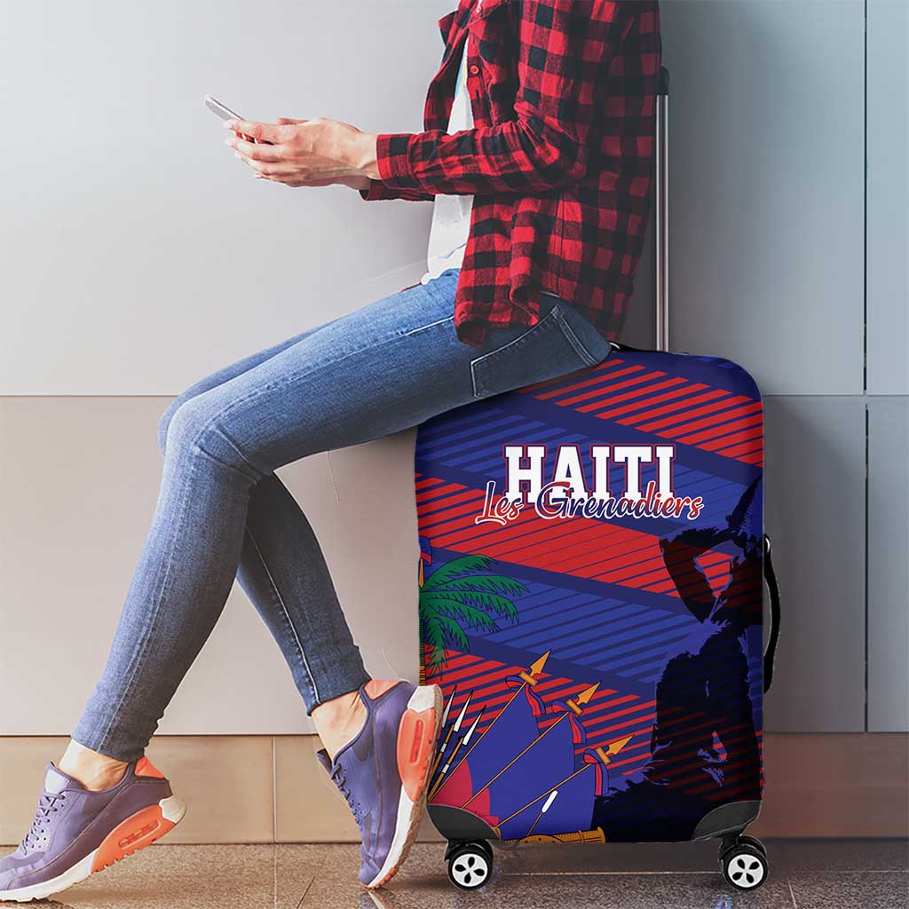Haiti Football Les Grenadiers Luggage Cover Echoes of History - Wonder Print Shop