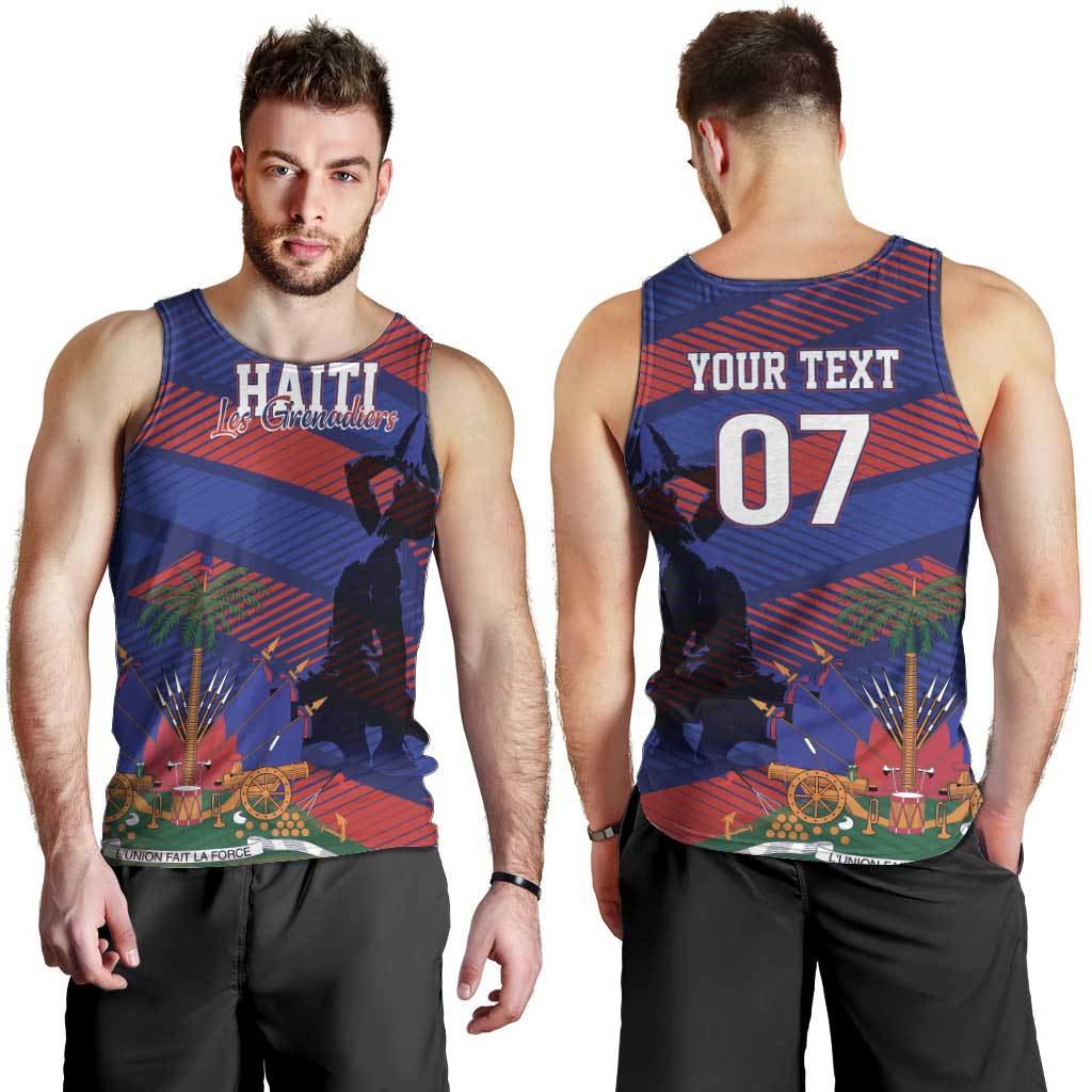 Haiti Football Personalized Les Grenadiers Men Tank Top Echoes of History - Wonder Print Shop