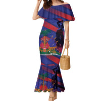 Haiti Football Personalized Les Grenadiers Mermaid Dress Echoes of History - Wonder Print Shop