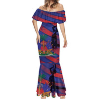 Haiti Football Personalized Les Grenadiers Mermaid Dress Echoes of History - Wonder Print Shop