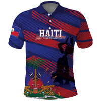 Haiti Football Personalized Les Grenadiers Polo Shirt Echoes of History - Wonder Print Shop