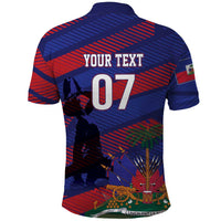 Haiti Football Personalized Les Grenadiers Polo Shirt Echoes of History - Wonder Print Shop