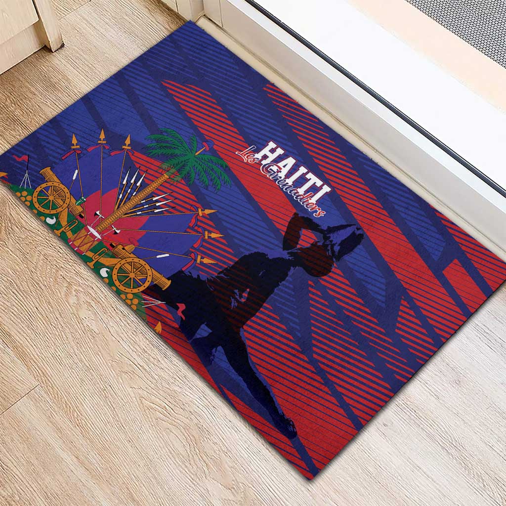 Haiti Football Les Grenadiers Rubber Doormat Echoes of History - Wonder Print Shop