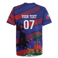 Haiti Football Personalized Les Grenadiers Rugby Jersey Echoes of History - Wonder Print Shop