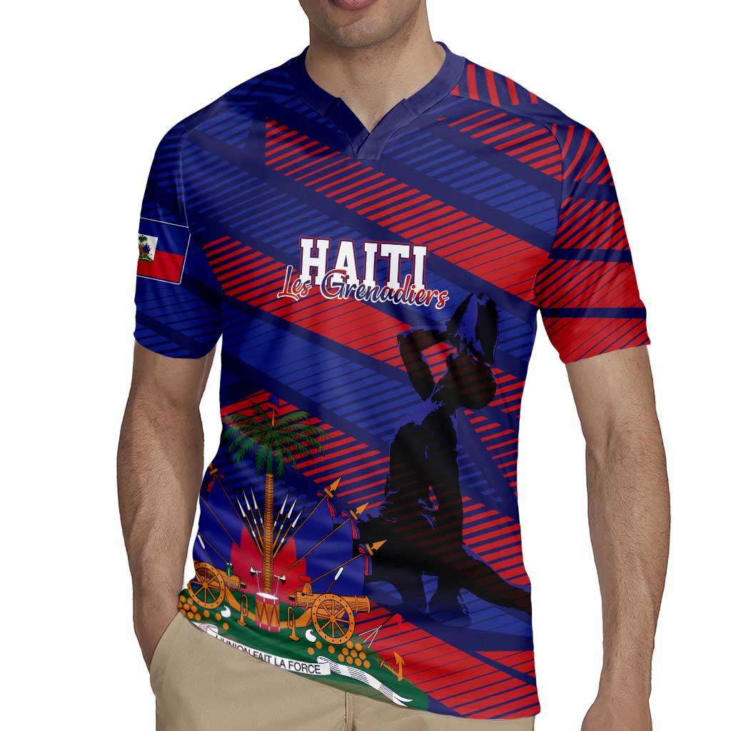 Haiti Football Personalized Les Grenadiers Rugby Jersey Echoes of History - Wonder Print Shop