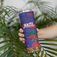 Haiti Football Personalized Les Grenadiers Skinny Tumbler Echoes of History - Wonder Print Shop