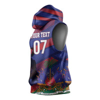 Haiti Football Personalized Les Grenadiers Sleeveless Hoodie Echoes of History - Wonder Print Shop