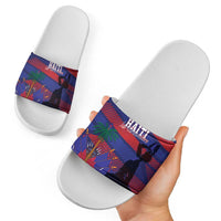 Haiti Football Les Grenadiers Slide Sandals Echoes of History - Wonder Print Shop