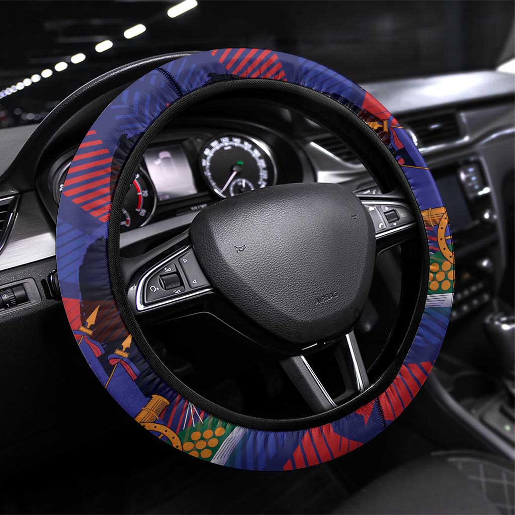 Haiti Football Les Grenadiers Steering Wheel Cover Echoes of History - Wonder Print Shop