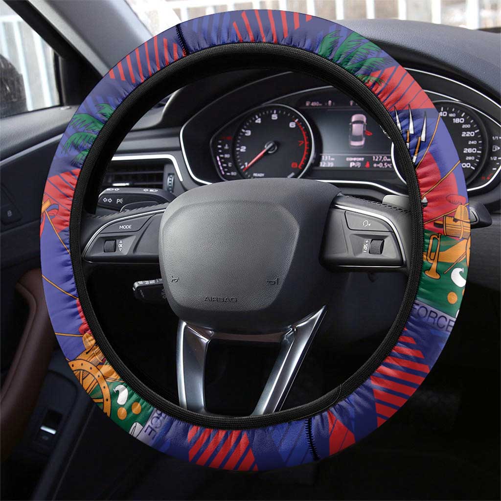 Haiti Football Les Grenadiers Steering Wheel Cover Echoes of History - Wonder Print Shop
