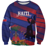 Haiti Football Personalized Les Grenadiers Sweatshirt Echoes of History - Wonder Print Shop