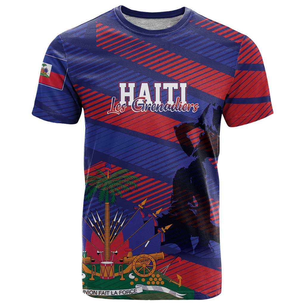 Haiti Football Personalized Les Grenadiers T Shirt Echoes of History - Wonder Print Shop