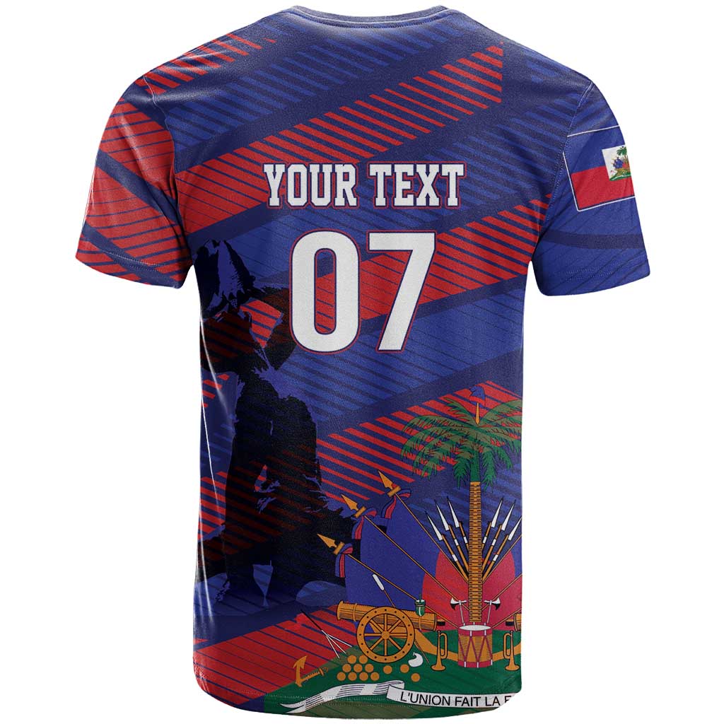 Haiti Football Personalized Les Grenadiers T Shirt Echoes of History - Wonder Print Shop