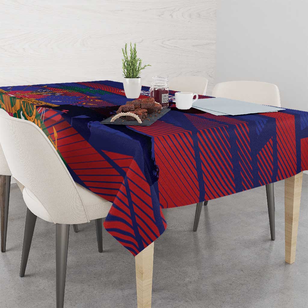Haiti Football Les Grenadiers Tablecloth Echoes of History - Wonder Print Shop