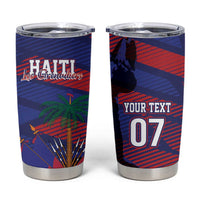 Haiti Football Personalized Les Grenadiers Tumbler Cup Echoes of History - Wonder Print Shop