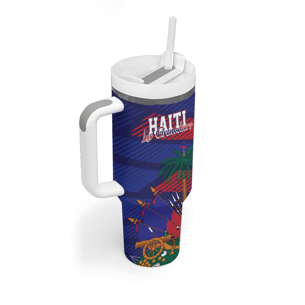 Haiti Football Personalized Les Grenadiers Tumbler With Handle Echoes of History - Wonder Print Shop