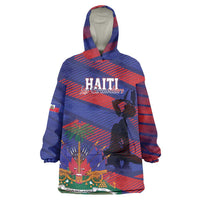 Haiti Football Personalized Les Grenadiers Wearable Blanket Hoodie Echoes of History - Wonder Print Shop