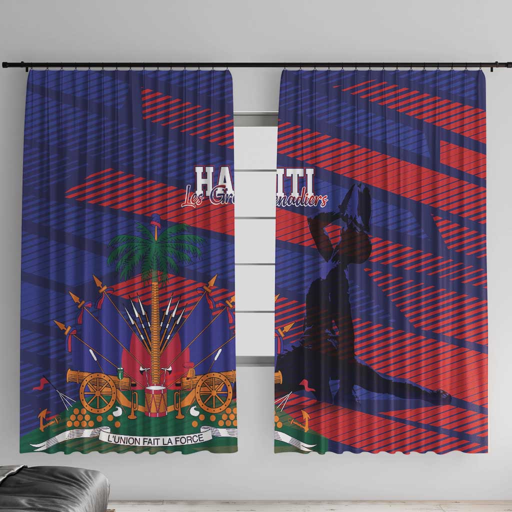 Haiti Football Les Grenadiers Window Curtain Echoes of History - Wonder Print Shop