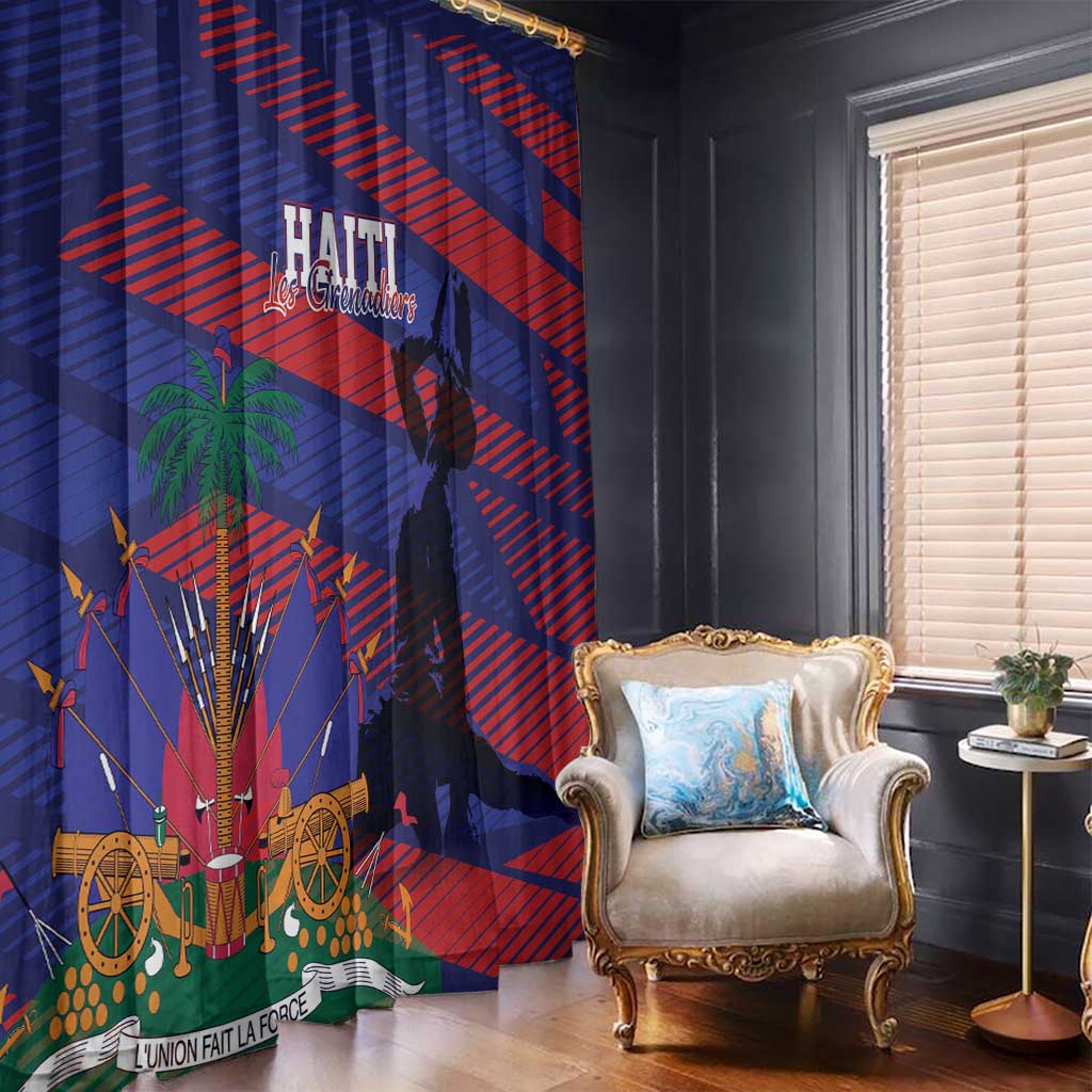 Haiti Football Les Grenadiers Window Curtain Echoes of History - Wonder Print Shop
